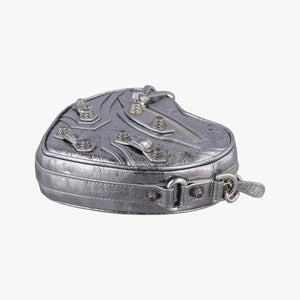 Vintage Balenciaga Heart mini Silver Lambskin  shoulderbag | stylenewstar