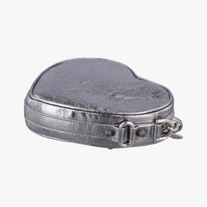 Vintage Balenciaga Heart mini Silver Lambskin  shoulderbag | stylenewstar
