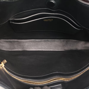 Pre-owned Ferragamo Archive Black Leather  shoulderbag | stylenewstar