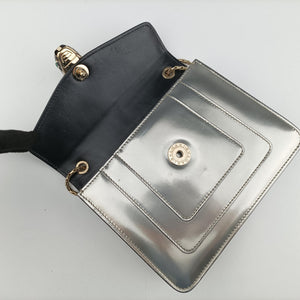 Pre-owned Bvlgari SERPENTI FOREVER Silver Enamel  shoulderbag | stylenewstar