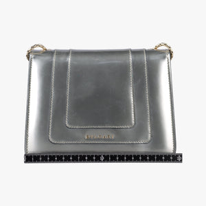 Pre-owned Bvlgari SERPENTI FOREVER Silver Enamel  shoulderbag | stylenewstar