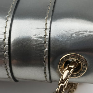 Pre-owned Bvlgari SERPENTI FOREVER Silver Enamel  shoulderbag | stylenewstar