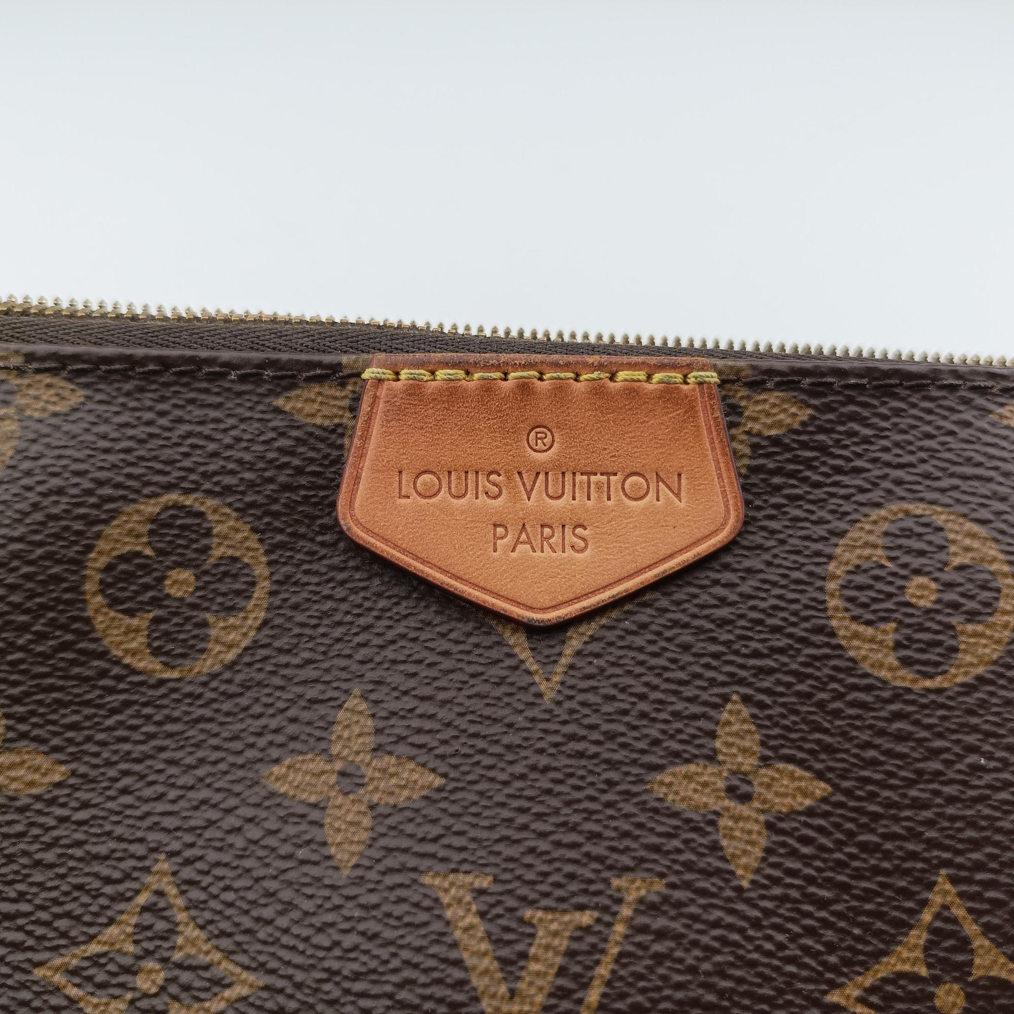 Secondhand Louis Vuitton Multi Pochette Accessoir brown×khaki Monogram Canvas M44813 shoulderbag | stylenewstar
