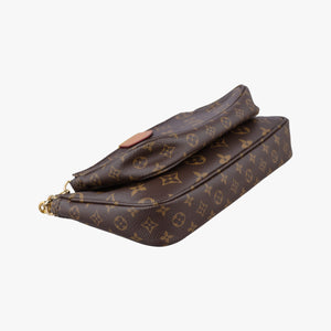Secondhand Louis Vuitton Multi Pochette Accessoir brown×khaki Monogram Canvas M44813 shoulderbag | stylenewstar