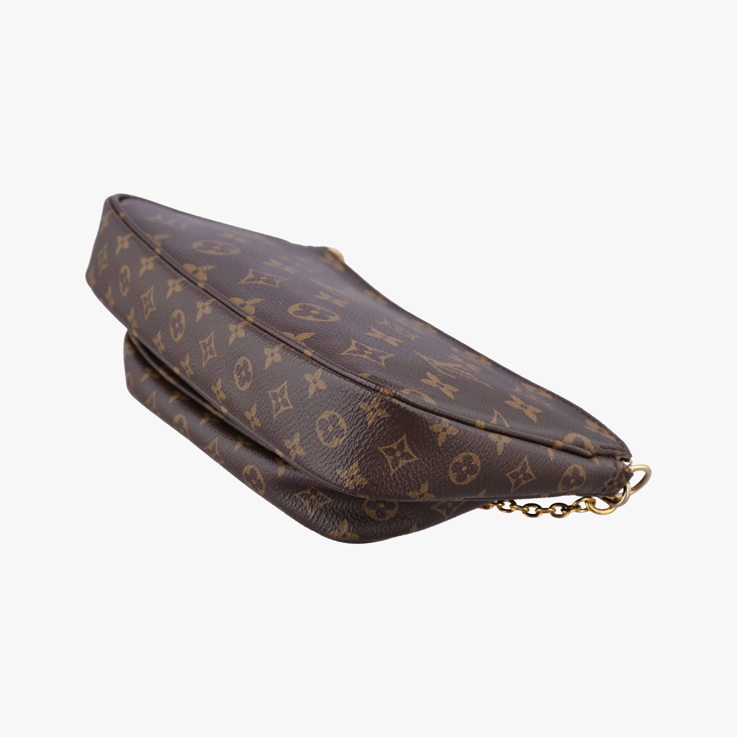 Secondhand Louis Vuitton Multi Pochette Accessoir brown×khaki Monogram Canvas M44813 shoulderbag | stylenewstar