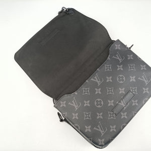 Pre-owned Louis Vuitton Steamer Messenger BLACK Monogram Eclipse M45585 shoulderbag | stylenewstar