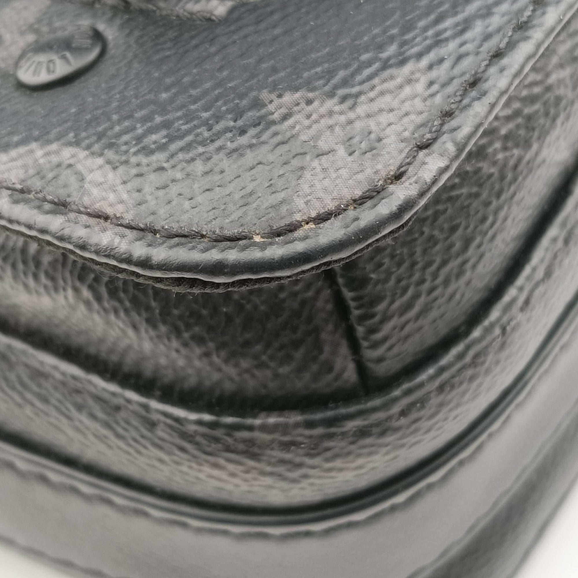Pre-owned Louis Vuitton Steamer Messenger BLACK Monogram Eclipse M45585 shoulderbag | stylenewstar