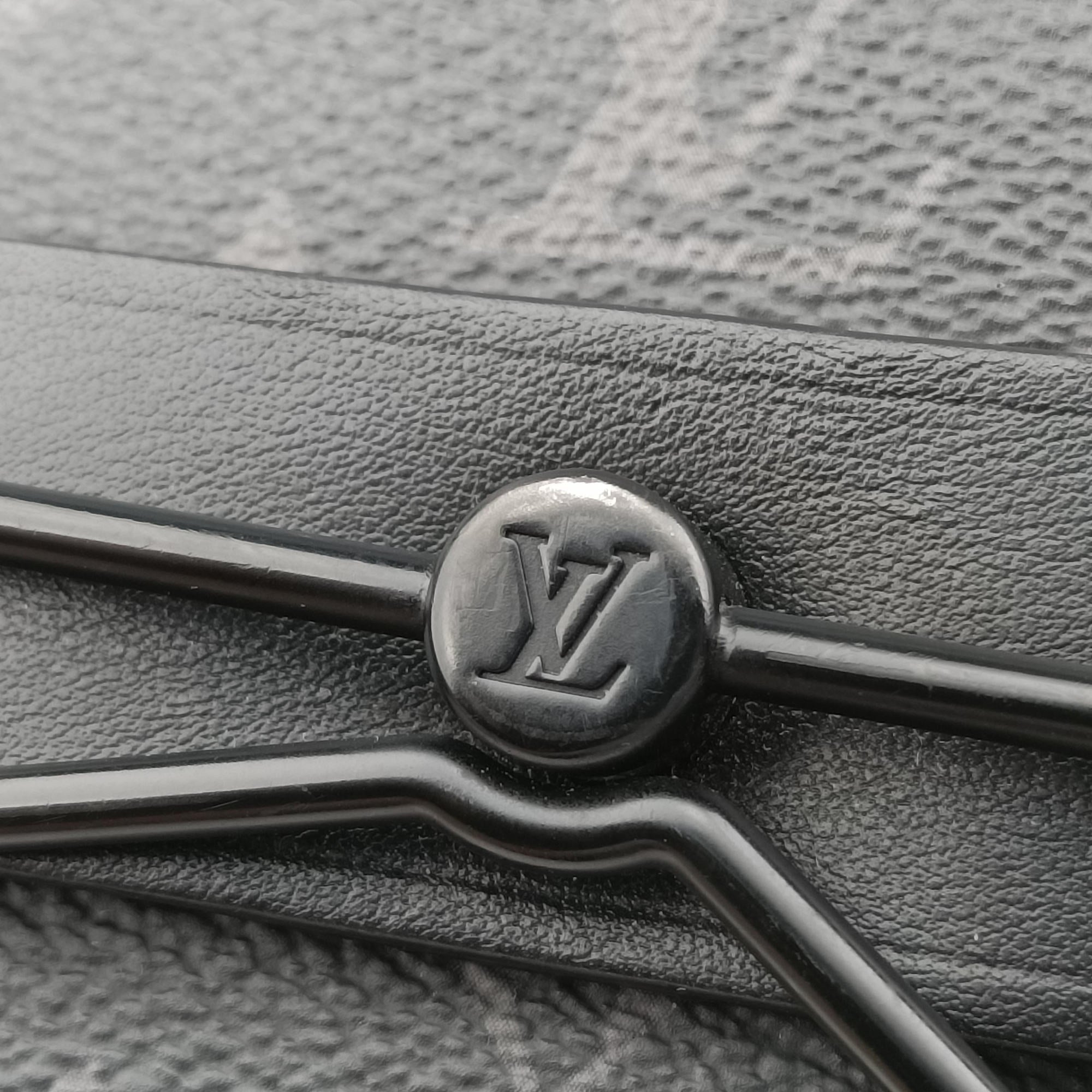 Pre-owned Louis Vuitton Steamer Messenger BLACK Monogram Eclipse M45585 shoulderbag | stylenewstar