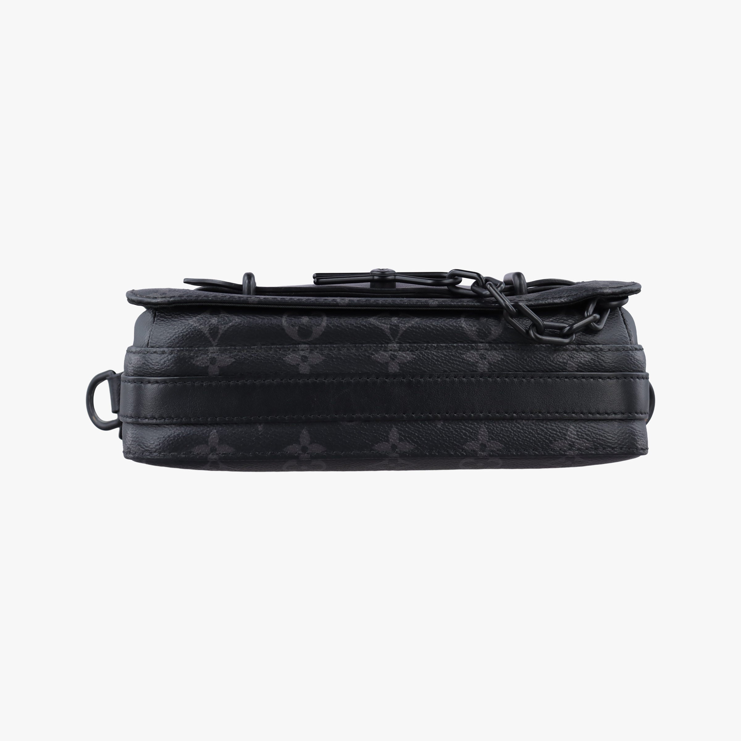 Pre-owned Louis Vuitton Steamer Messenger BLACK Monogram Eclipse M45585 shoulderbag | stylenewstar