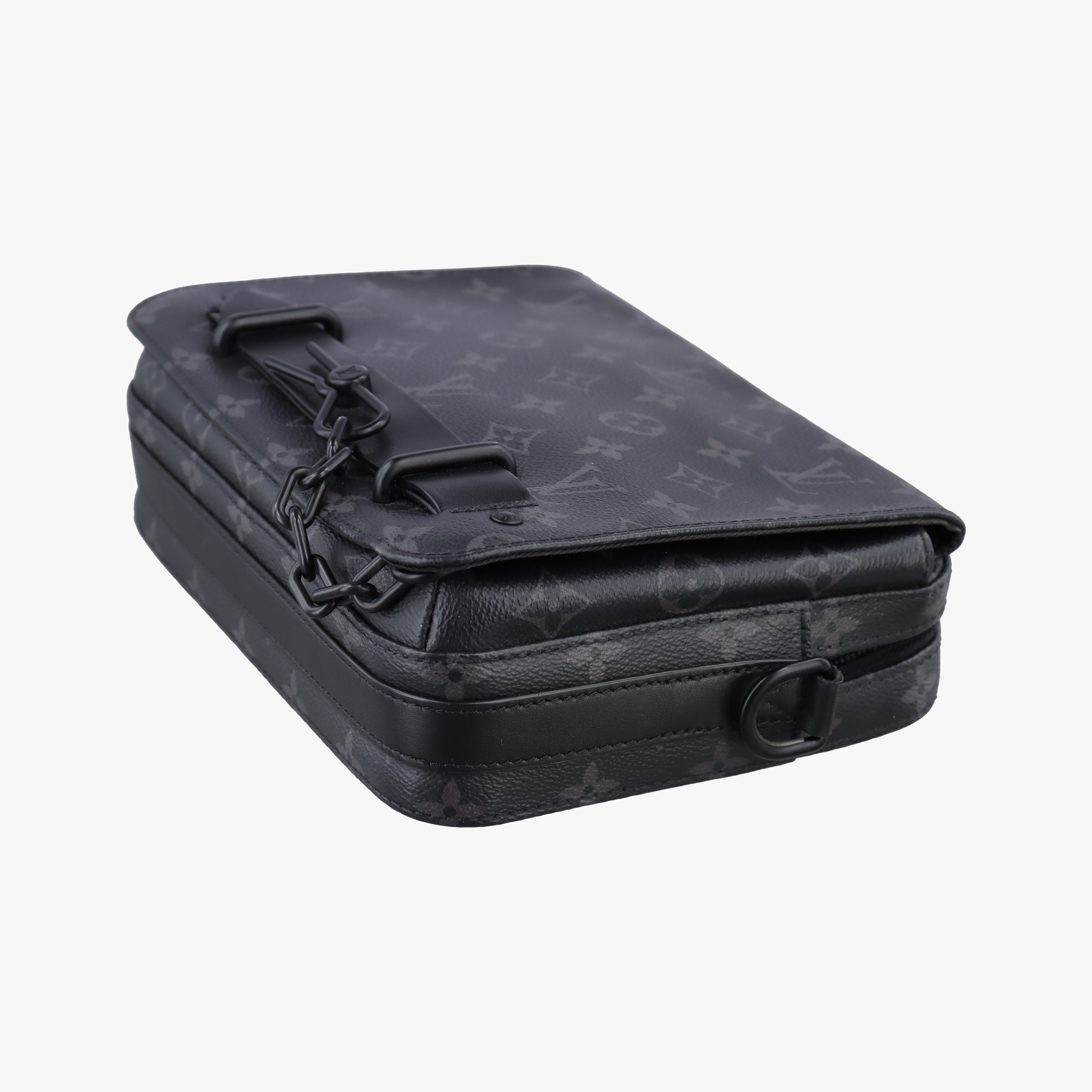 Pre-owned Louis Vuitton Steamer Messenger BLACK Monogram Eclipse M45585 shoulderbag | stylenewstar