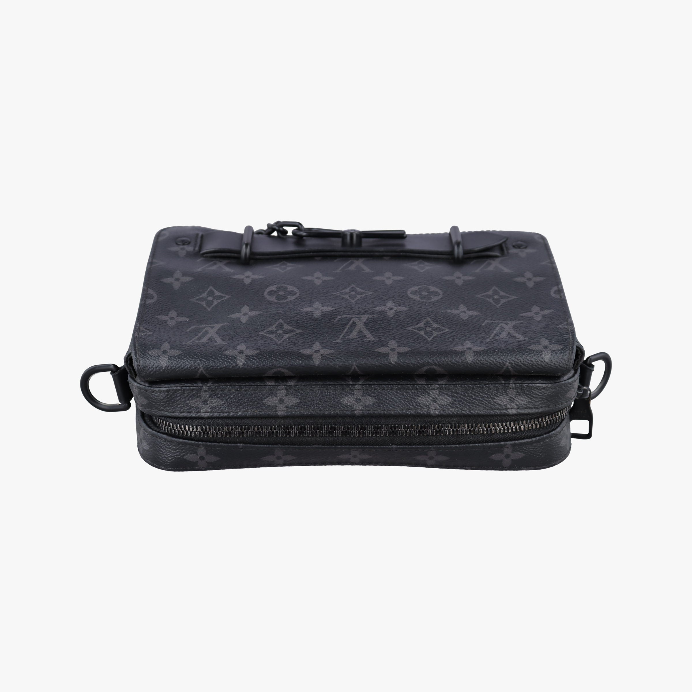 Pre-owned Louis Vuitton Steamer Messenger BLACK Monogram Eclipse M45585 shoulderbag | stylenewstar
