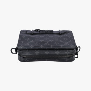 Pre-owned Louis Vuitton Steamer Messenger BLACK Monogram Eclipse M45585 shoulderbag | stylenewstar
