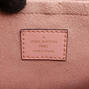 Secondhand Louis Vuitton LOCKY BB Brown×ROSE POUDRE Monogram Canvas×calf leather M44080 shoulderbag | stylenewstar