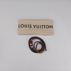 Secondhand Louis Vuitton LOCKY BB Brown×ROSE POUDRE Monogram Canvas×calf leather M44080 shoulderbag | stylenewstar