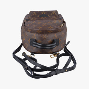 Secondhand Louis Vuitton Palm Springs Backpack MINI Monogram x Noir Monogram Canvas M41562 backpack/rucksack | stylenewstar