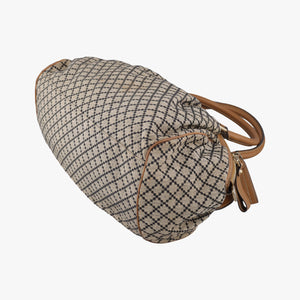 Pre-owned Gucci Sukey GUCCISSIMA Brown x Beige canvas×leather 223974 shoulderbag | stylenewstar