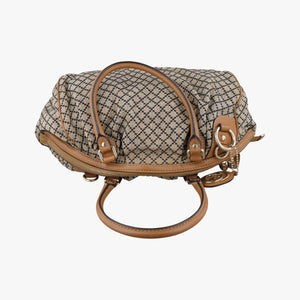 Pre-owned Gucci Sukey GUCCISSIMA Brown x Beige canvas×leather 223974 shoulderbag | stylenewstar