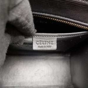 Pre-owned Celine Luggage nano Shopper Beige×white×black Leather  shoulderbag | stylenewstar