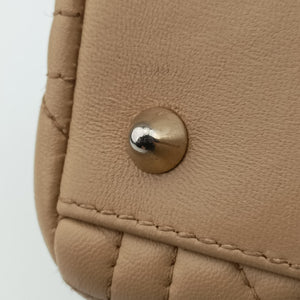 Pre-owned Christian Dior Lady Dior Beige lambskin  shoulderbag | stylenewstar