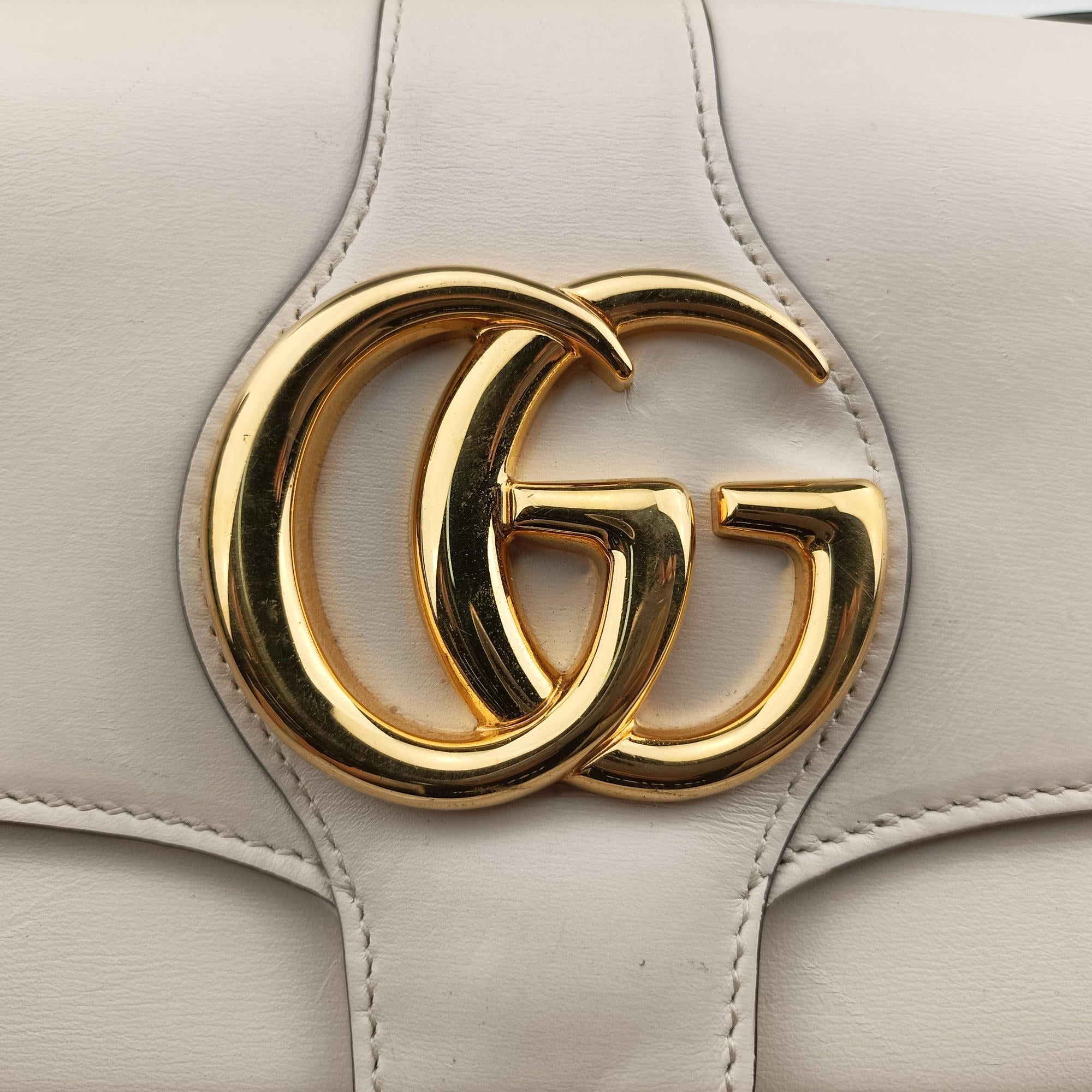 Secondhand Gucci Arli White Leather 550129 shoulderbag | stylenewstar