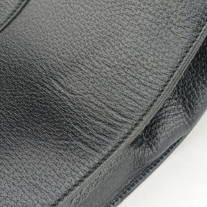Pre-owned Gucci Sherry (Web) Black Leather 429036 shoulderbag | stylenewstar