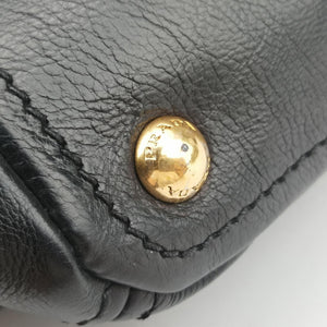Pre-owned Prada Soft Shopping Black Leather  shoulderbag | stylenewstar