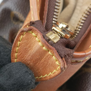 Pre-owned Louis Vuitton Monogram Boesy PM Brown Monogram Canvas M45715 handbag | stylenewstar