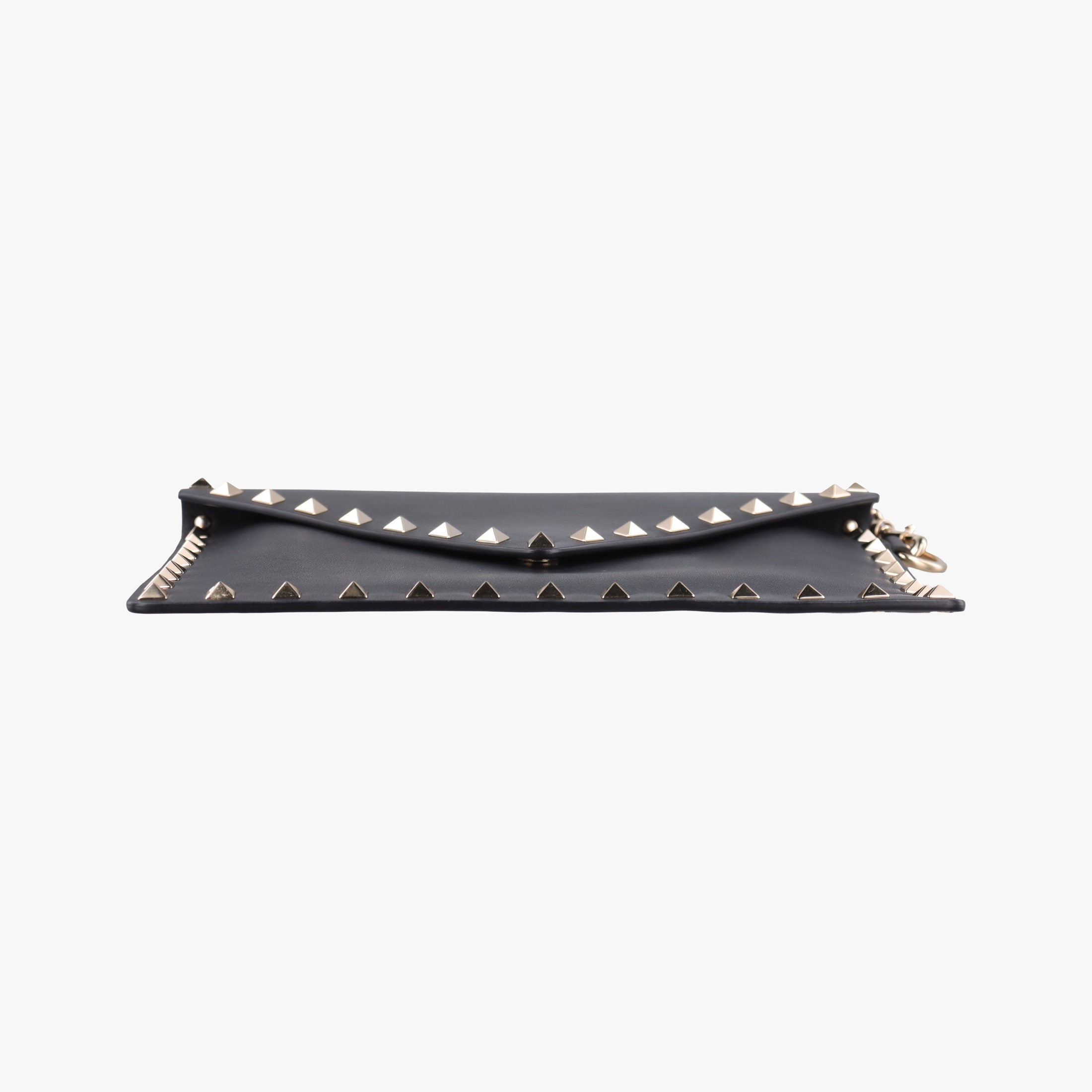 Vintage Valentino Rockstud Envelope Wallet Black leather  shoulderbag | stylenewstar