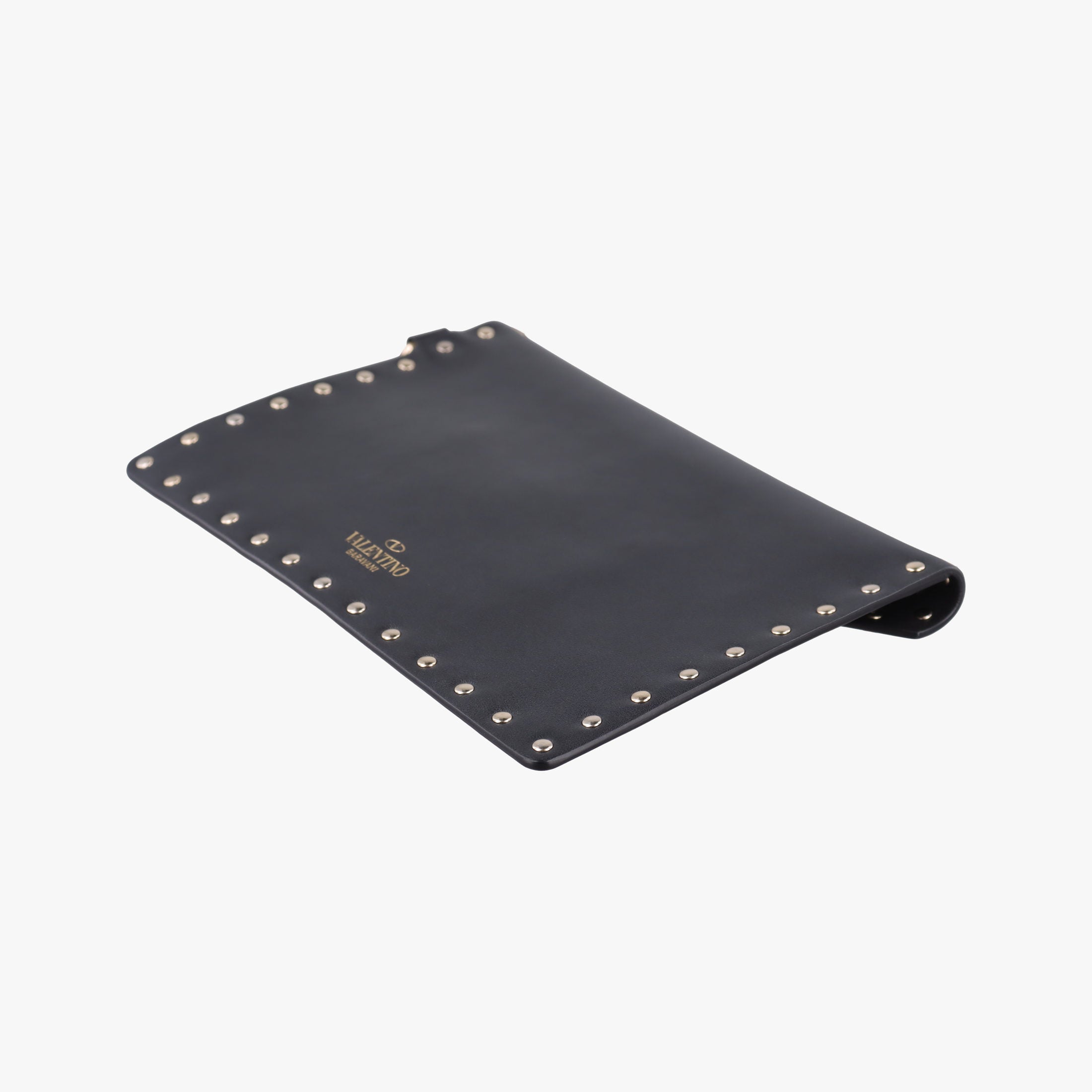 Vintage Valentino Rockstud Envelope Wallet Black leather  shoulderbag | stylenewstar