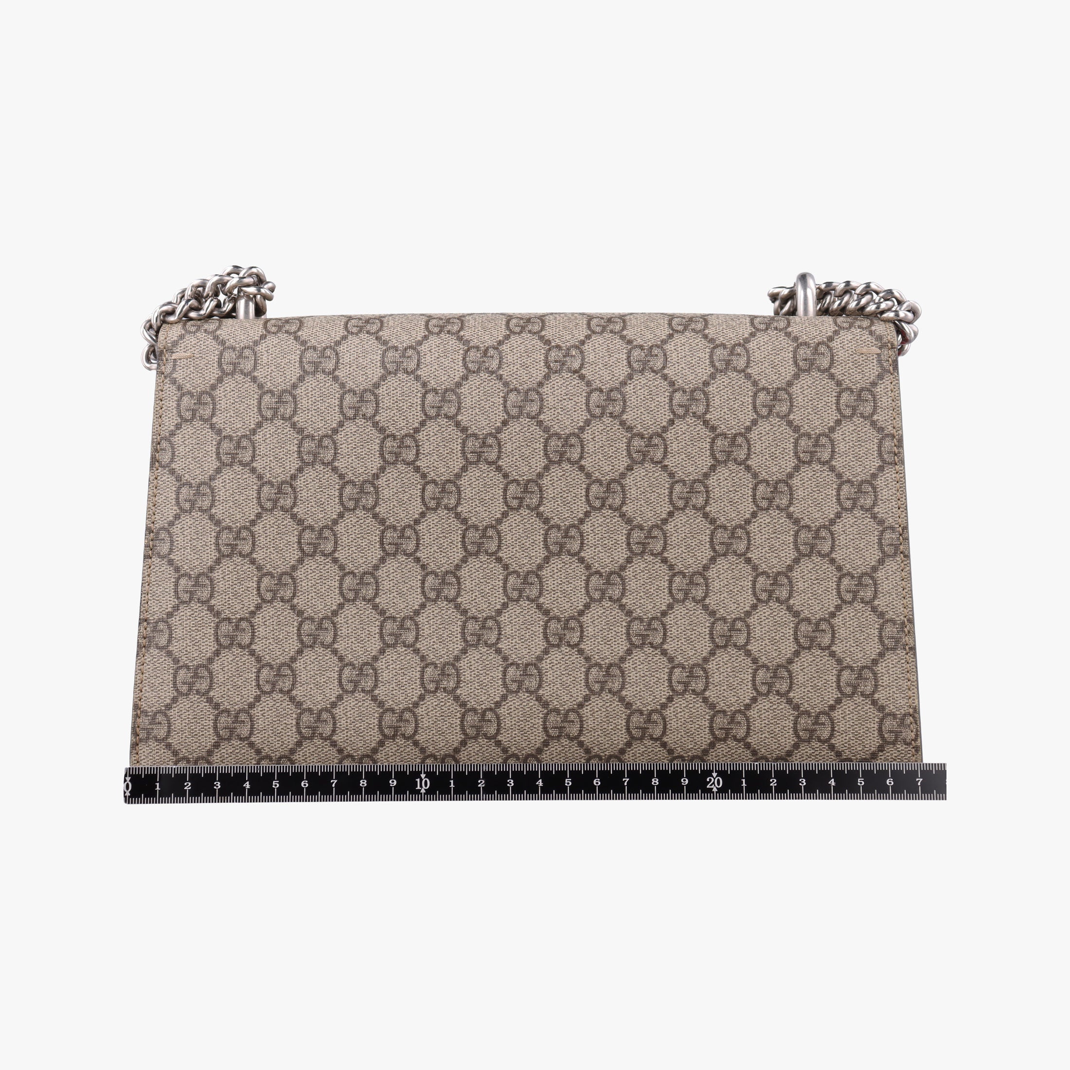 Pre-owned Gucci Dionysus beige×red PVC coated canvas×suede 400249 shoulderbag | stylenewstar