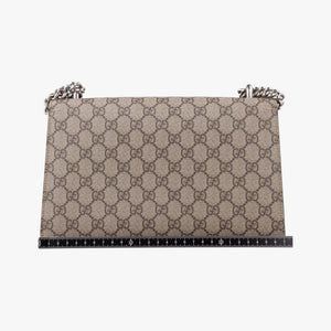Pre-owned Gucci Dionysus beige×red PVC coated canvas×suede 400249 shoulderbag | stylenewstar