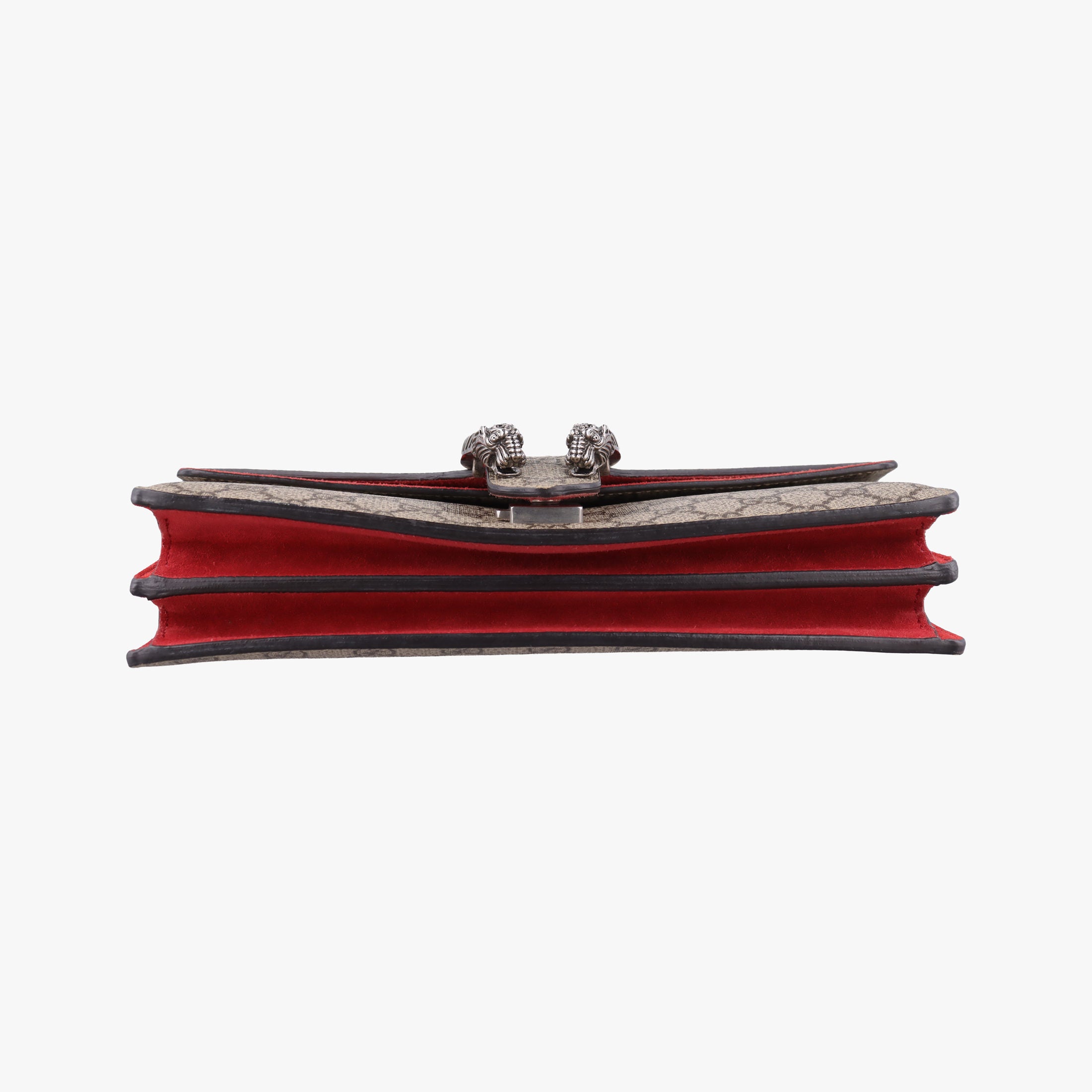 Pre-owned Gucci Dionysus beige×red PVC coated canvas×suede 400249 shoulderbag | stylenewstar