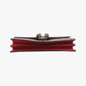 Pre-owned Gucci Dionysus beige×red PVC coated canvas×suede 400249 shoulderbag | stylenewstar