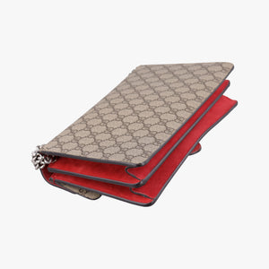 Pre-owned Gucci Dionysus beige×red PVC coated canvas×suede 400249 shoulderbag | stylenewstar