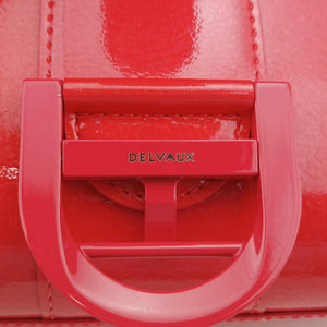 Pre-owned Delvaux Brillant Mini Red Enamel  shoulderbag | stylenewstar