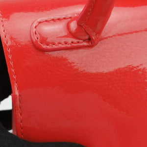 Pre-owned Delvaux Brillant Mini Red Enamel  shoulderbag | stylenewstar