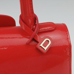 Pre-owned Delvaux Brillant Mini Red Enamel  shoulderbag | stylenewstar