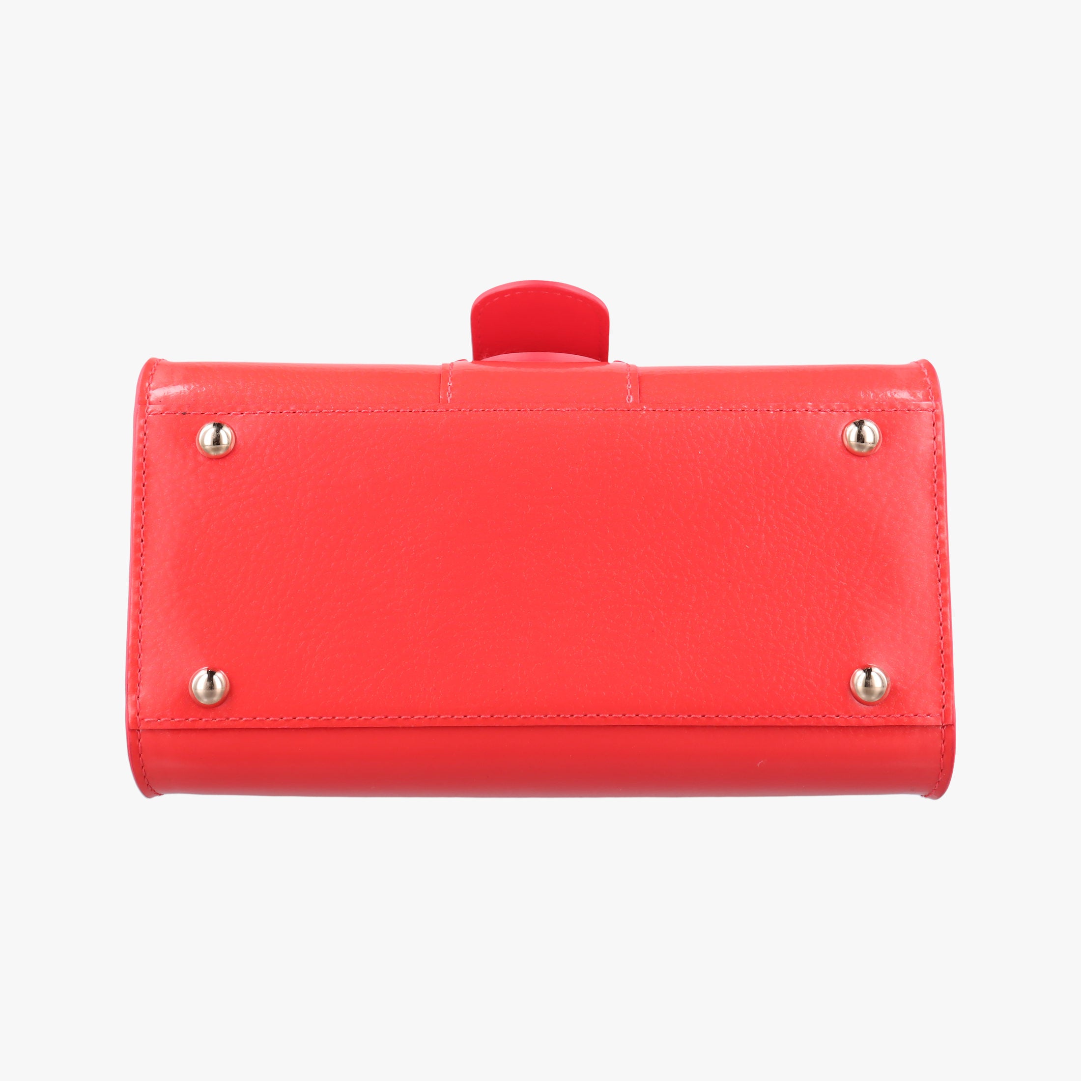 Pre-owned Delvaux Brillant Mini Red Enamel  shoulderbag | stylenewstar