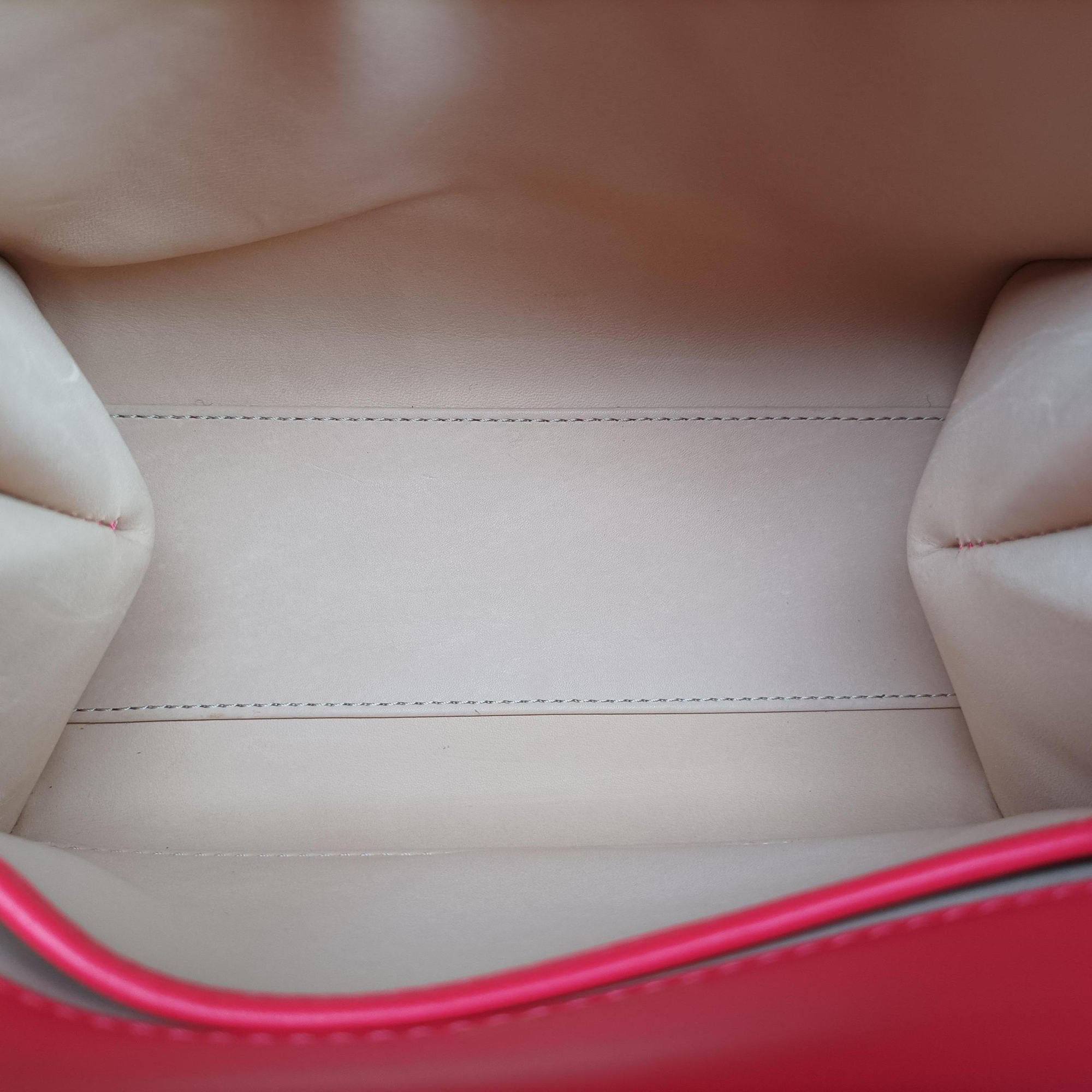 Pre-owned Delvaux Brillant Mini Red Enamel  shoulderbag | stylenewstar