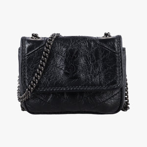 Vintage Yves Saint Laurent Niki Black lambskin 710844 shoulderbag | stylenewstar