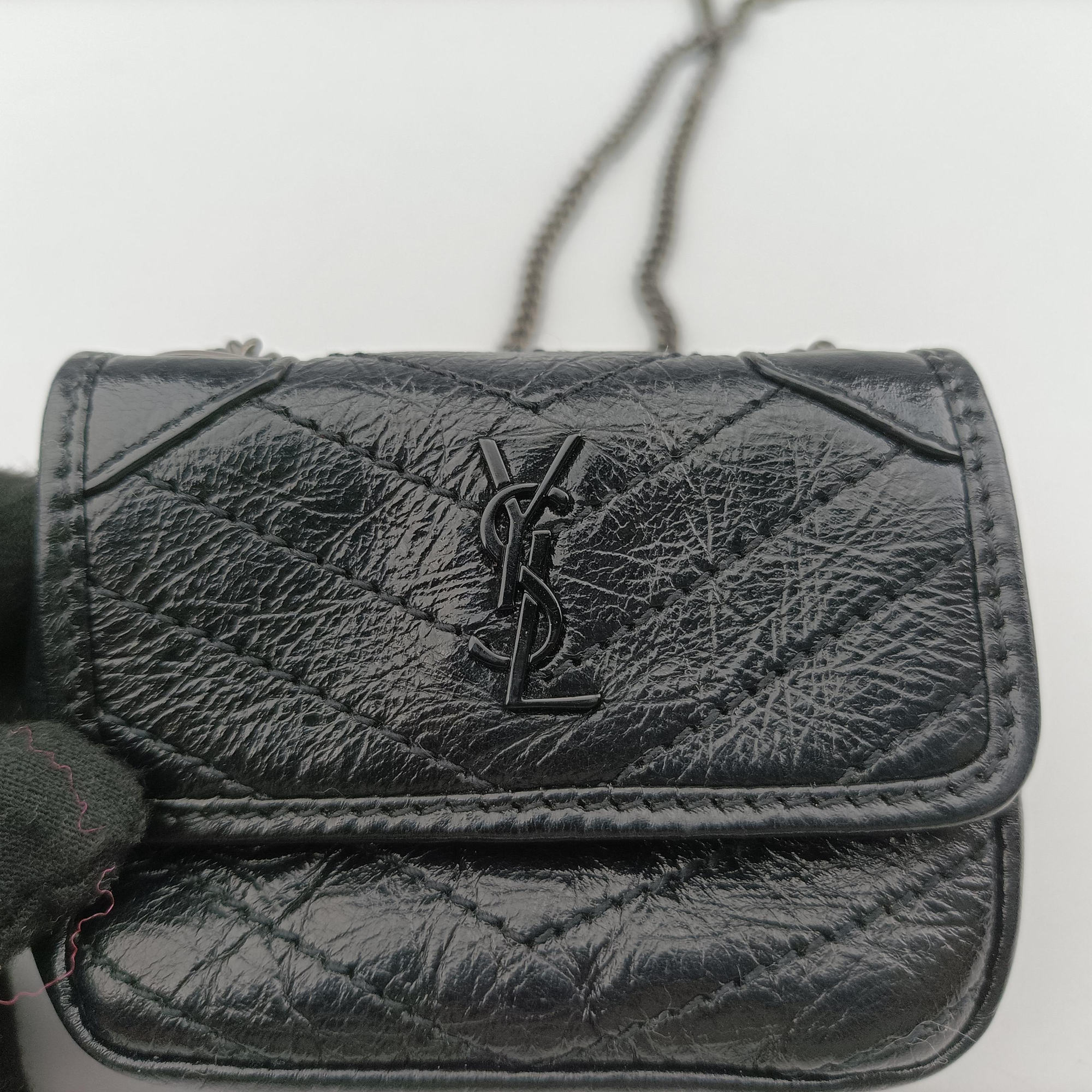 Vintage Yves Saint Laurent Niki Black lambskin 710844 shoulderbag | stylenewstar