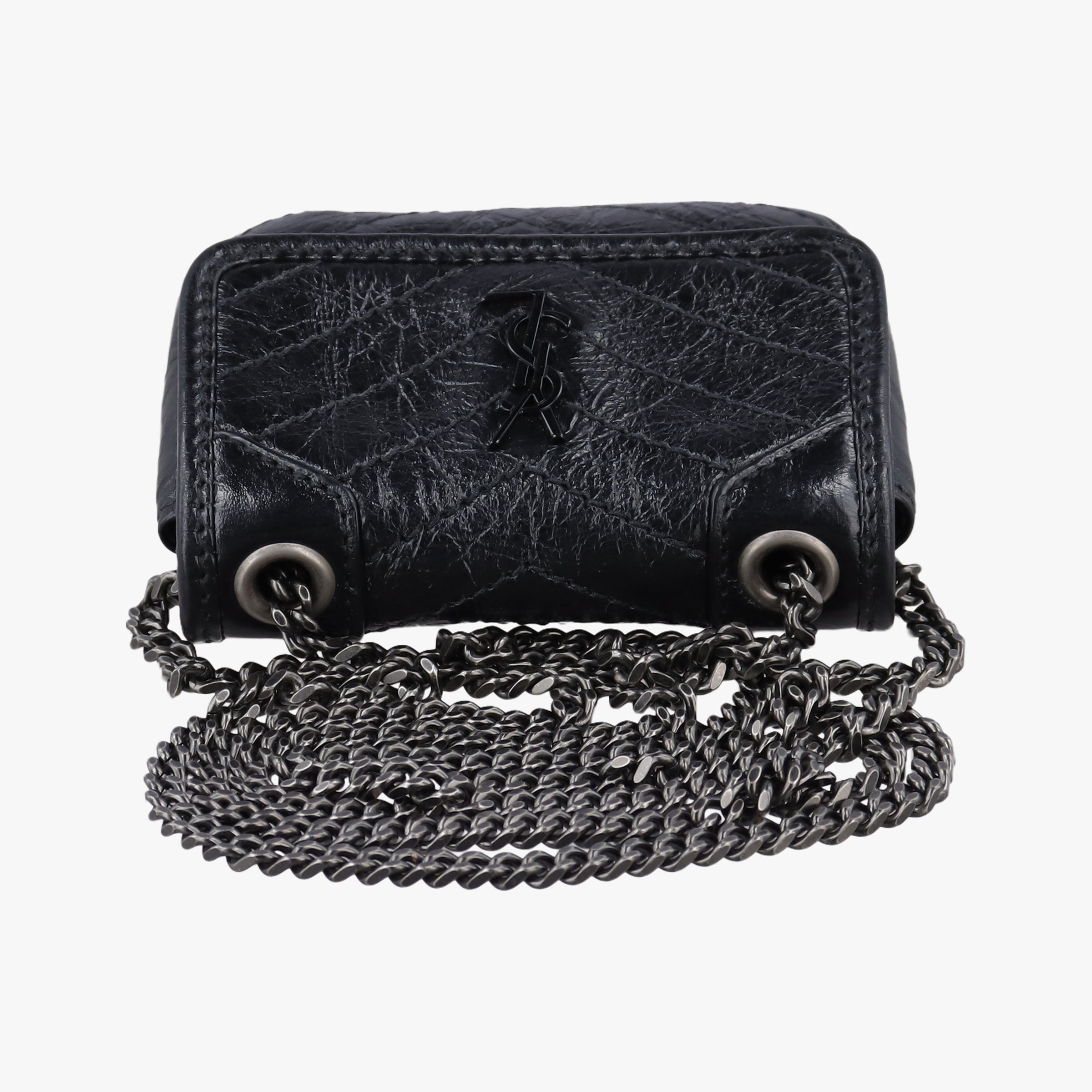 Vintage Yves Saint Laurent Niki Black lambskin 710844 shoulderbag | stylenewstar