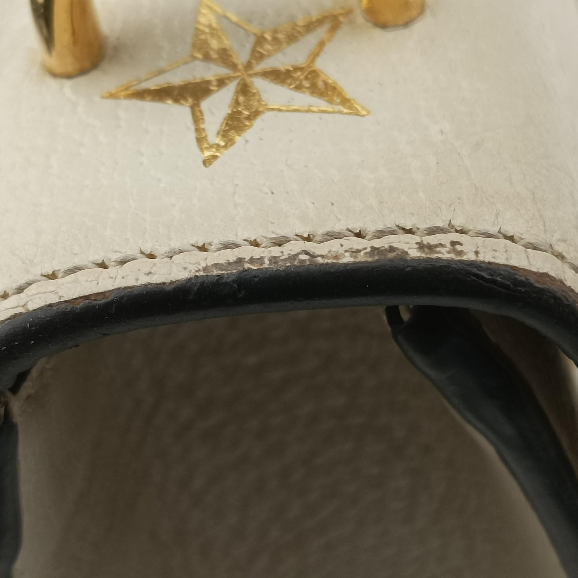 Pre-owned Gucci Sylvie Ivory×Navy×Red Leather 524405 shoulderbag | stylenewstar