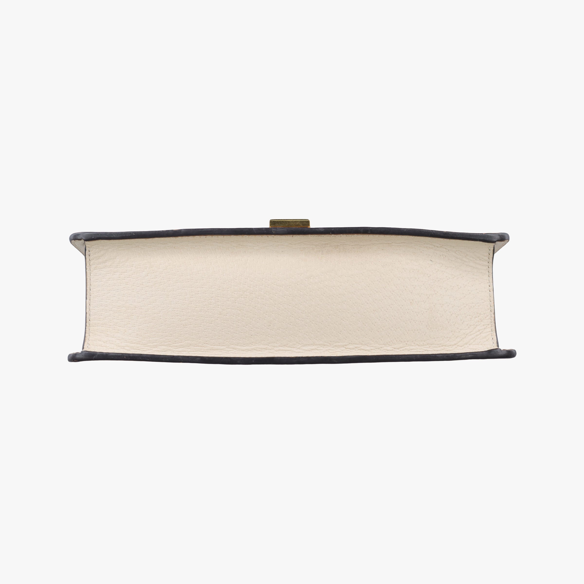 Pre-owned Gucci Sylvie Ivory×Navy×Red Leather 524405 shoulderbag | stylenewstar