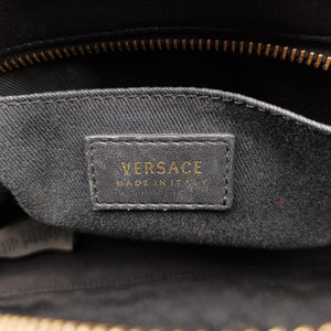 Secondhand VERSACE Devotion Black Leather  handbag | stylenewstar