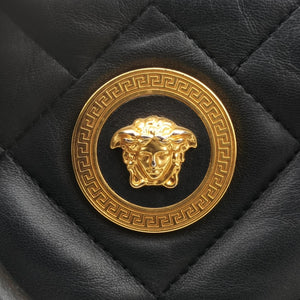 Secondhand VERSACE Devotion Black Leather  handbag | stylenewstar