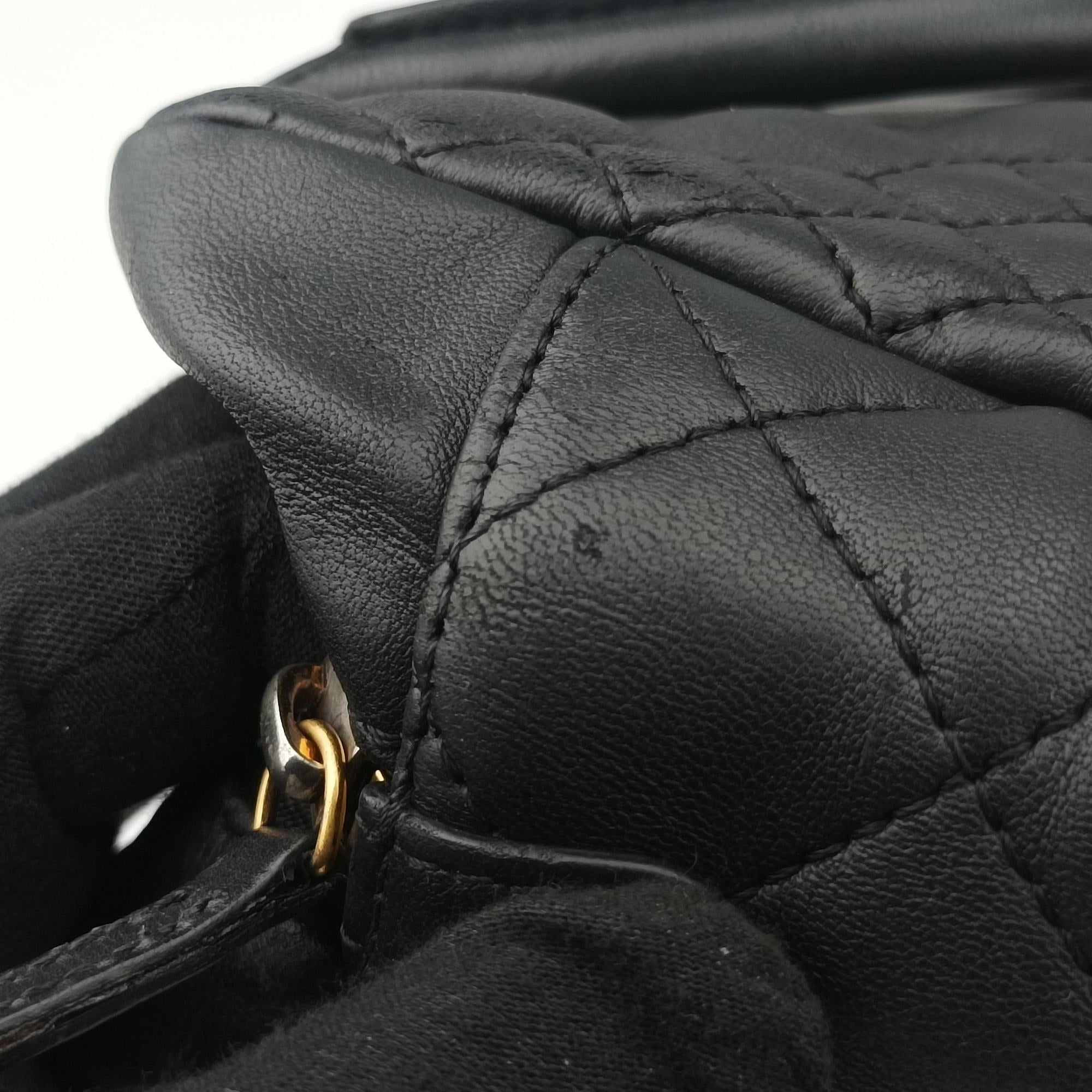 Secondhand VERSACE Devotion Black Leather  handbag | stylenewstar