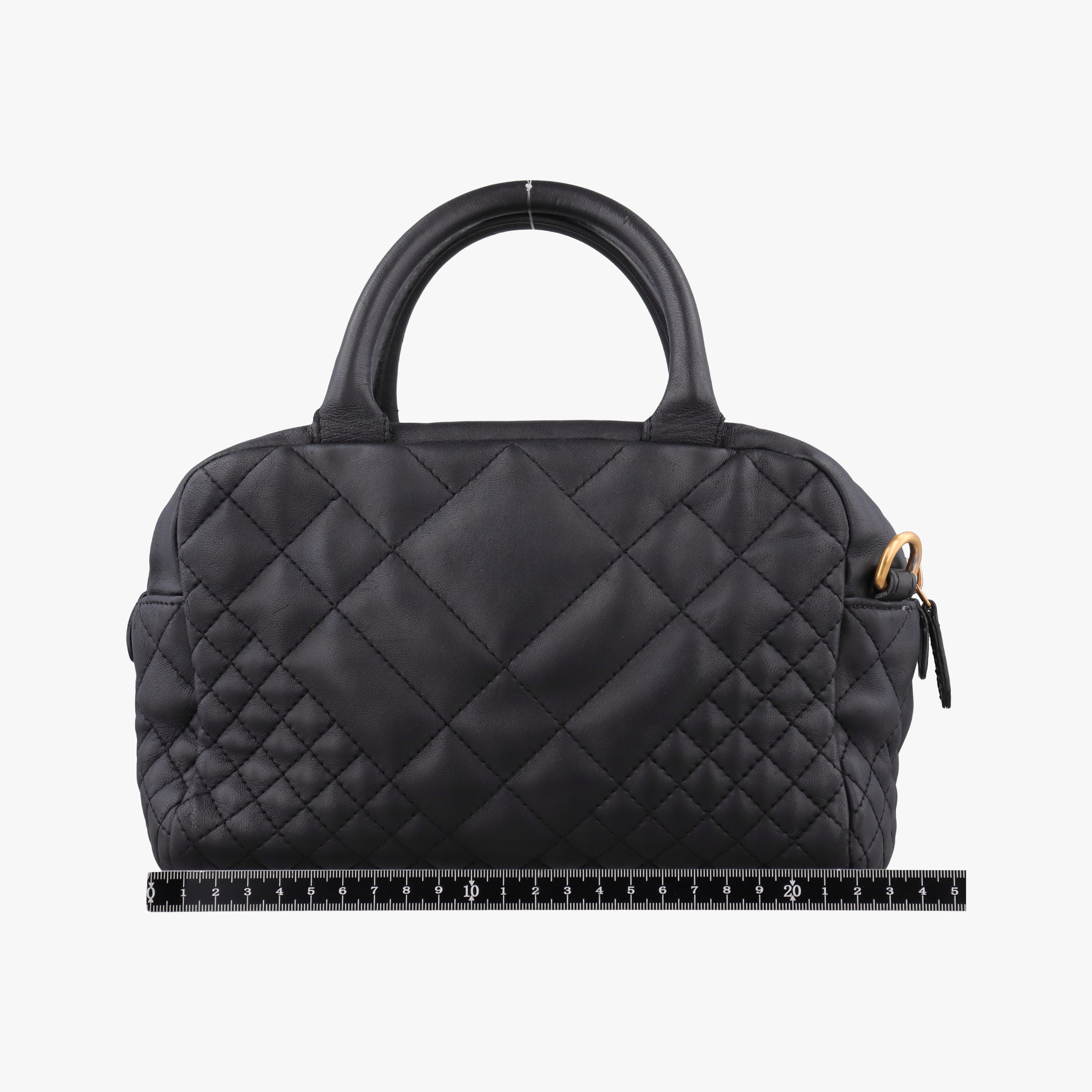 Secondhand VERSACE Devotion Black Leather  handbag | stylenewstar