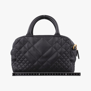 Secondhand VERSACE Devotion Black Leather  handbag | stylenewstar