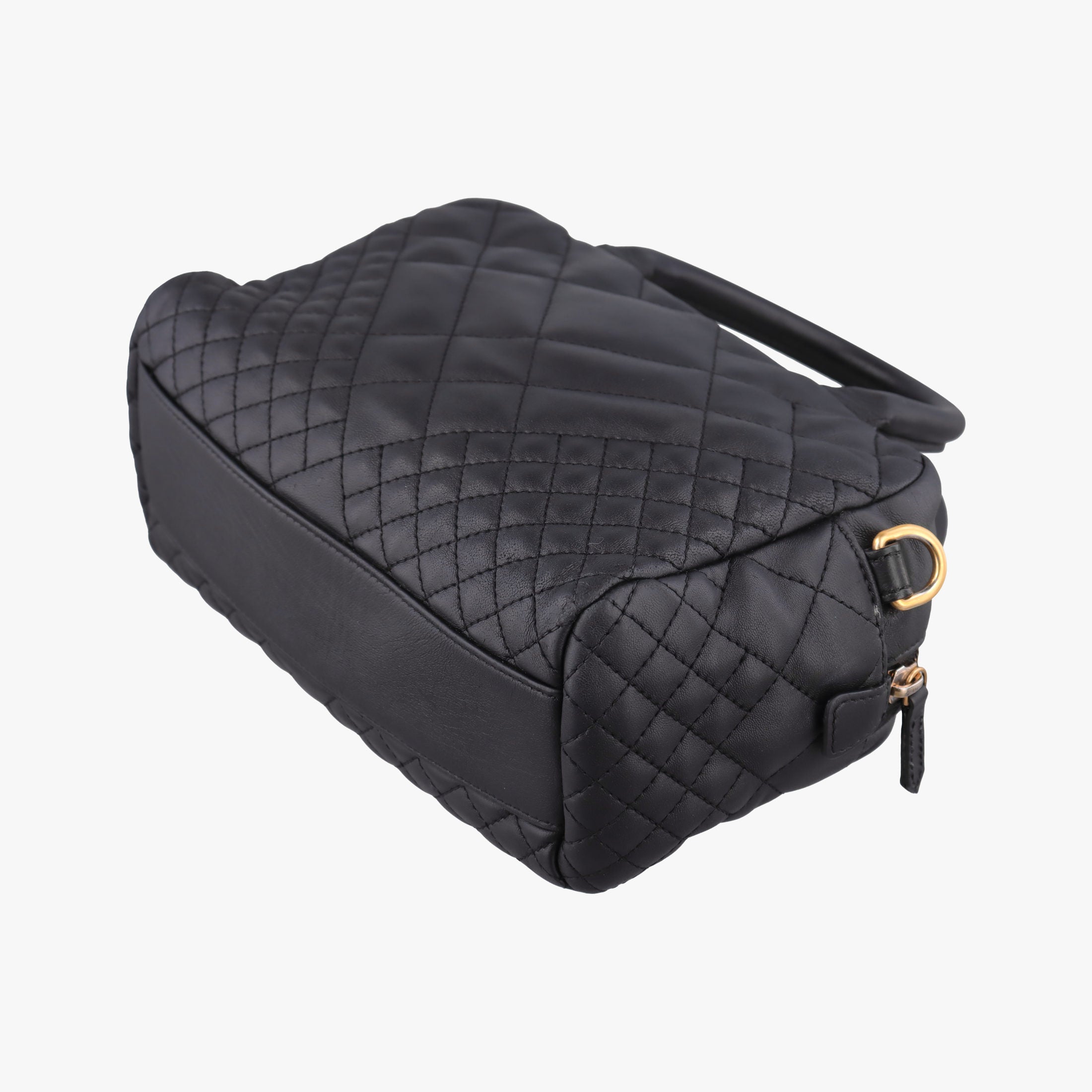 Secondhand VERSACE Devotion Black Leather  handbag | stylenewstar
